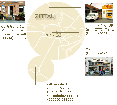 Unsere Filialen in Zittau und Umgebung